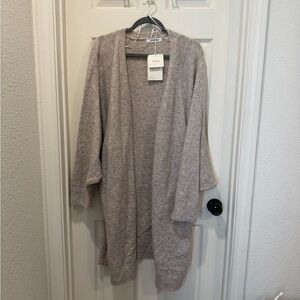 Miracle Soft Gray Open-Front Cardigan